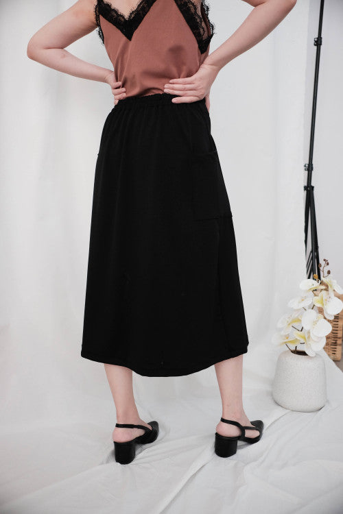 Rocha Midi Skirt in Black