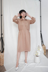 Simone Outer Dress in Nude