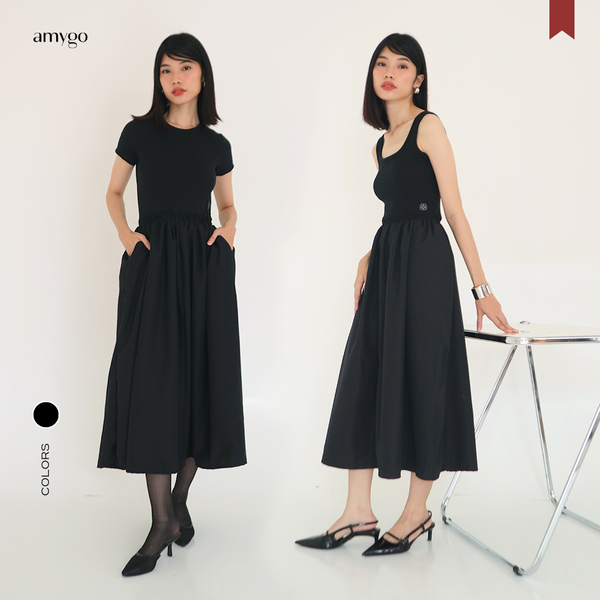 Amygo Store - Jazzy Rib Cotton Dress