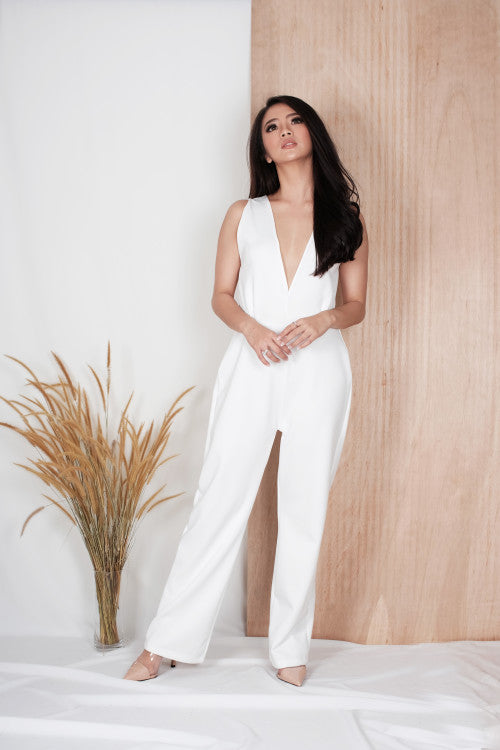 Opal Jumpsuit in White