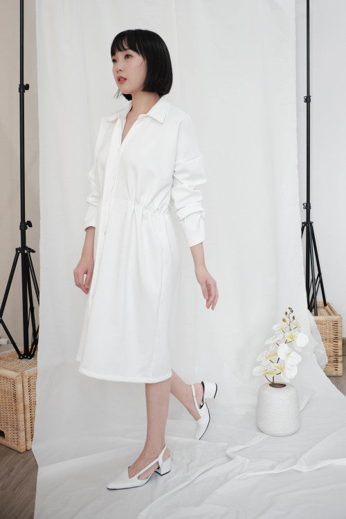 Simone Outer Dress in White
