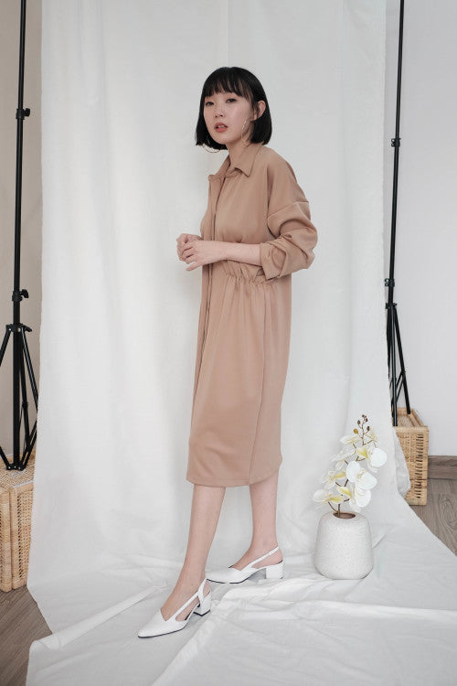 Simone Outer Dress in Nude