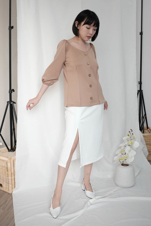 Paloma Multiway Top in Nude