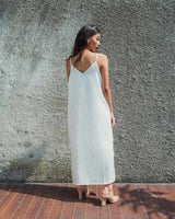 Basic Slip Dress in White (READY!)