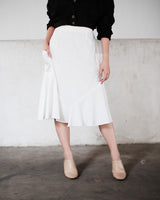 Tropic Flare Skirt in White (2 PCS LEFT!)