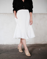 Tropic Flare Skirt in White (2 PCS LEFT!)
