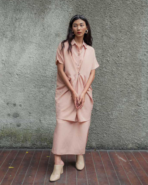 Sicily Multiway Shirt in Blush Nude (READY!)