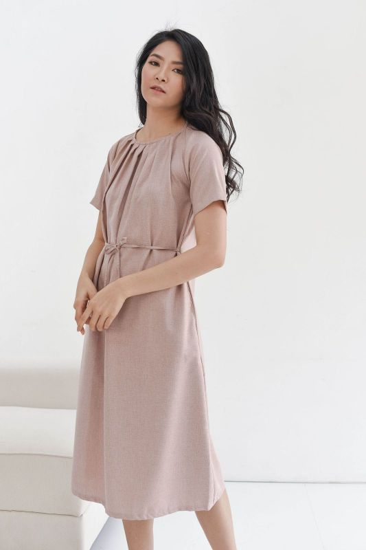 Nara Relax Dress in Dusty Pink