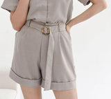 Becca Cotton Short in Taupe