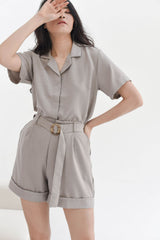 Becca Cotton Short in Taupe