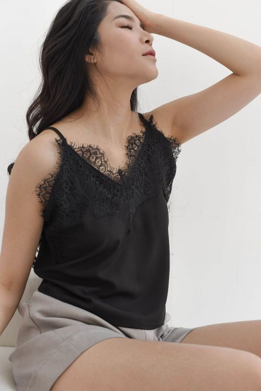 Lace Camisole in Black