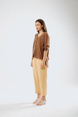 Cardigan Knit Multiway in Mocca (incl. inner)