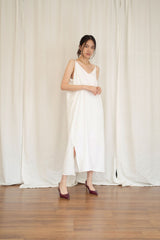 Basic Slip Dress In White