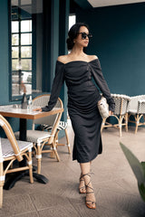 Jolie Highwaist Pencil Skirt In Black