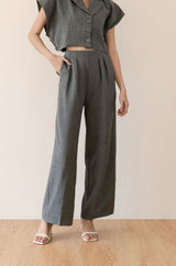 Dixie Woll Cullote Pants in Gray
