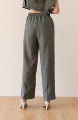 Set of Dixie Woll Vest Top & Cullote Pants in Gray