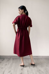 Miel Dress Coat in Red Berry