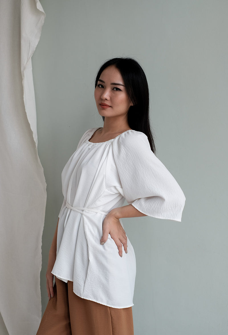 Hera Multiway Top in Pearl White
