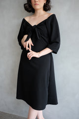 Amber Knot Multiway Dress In Jet Black