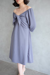 Amber Knot Multiway Dress In Stone Blue