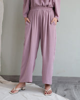 Hera Relaxed Cullote Pants in Lilac