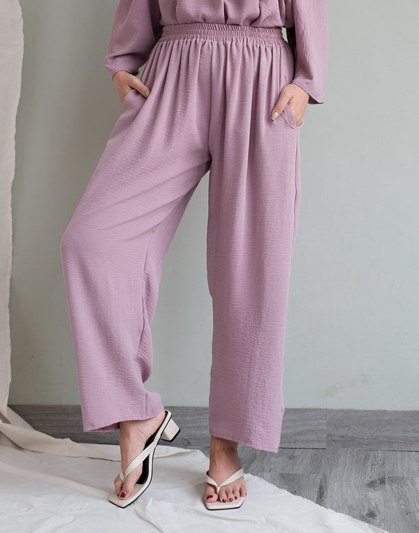 Hera Relaxed Cullote Pants in Lilac