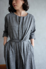 Taylor Midi Dress In Charcoal Grey