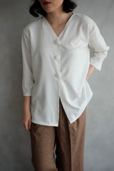Kara Daily Top Outer In White