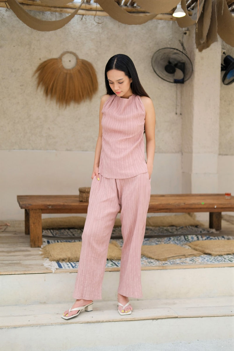 Set Yarra Top & Yarra Relax Cullote in Dusty Pink