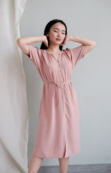 Diora Comfy Dress in Peony Pink