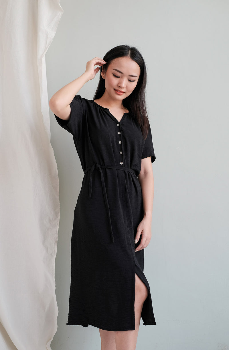 Diora Comfy Dress in Black