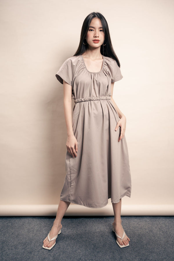 Moira Dress in Taupe