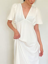 Sabina Midi Dress in White