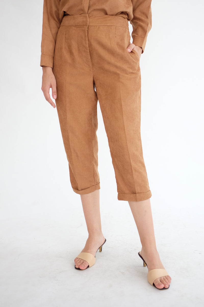 Kennedy Ankle Pants in Caramel