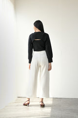 Monza Comfy Cullote Pants in White