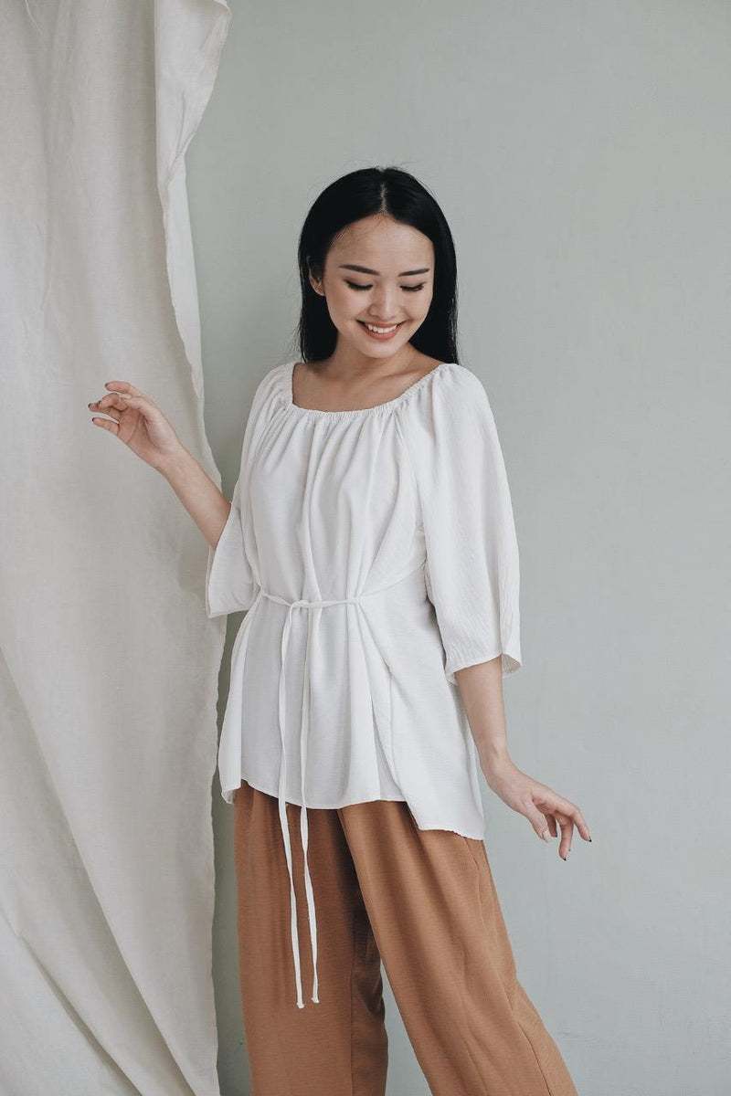 Hera Multiway Top in Pearl White