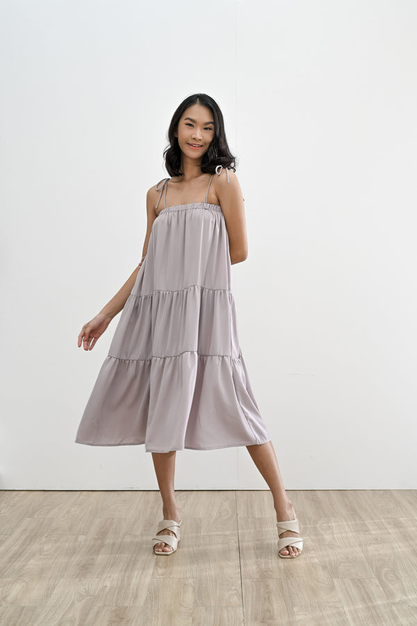 QUINN MAXI SKIRT/DRESS IN ICE GREY