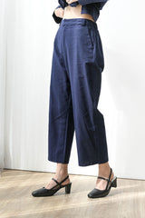 Fearless Linen Outfit Set in Navy