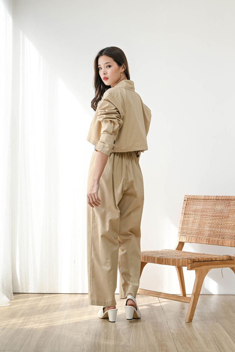 Trust Highwaist Cullote in Khaki