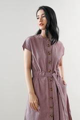 Neil Outer Dress in Mauve Maroon