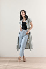 Neil Outer Dress in Grey Sage