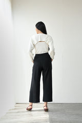 Monza Comfy Cullote Pants in Jet Black