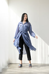 Sheer Outer in Sapphire Blue
