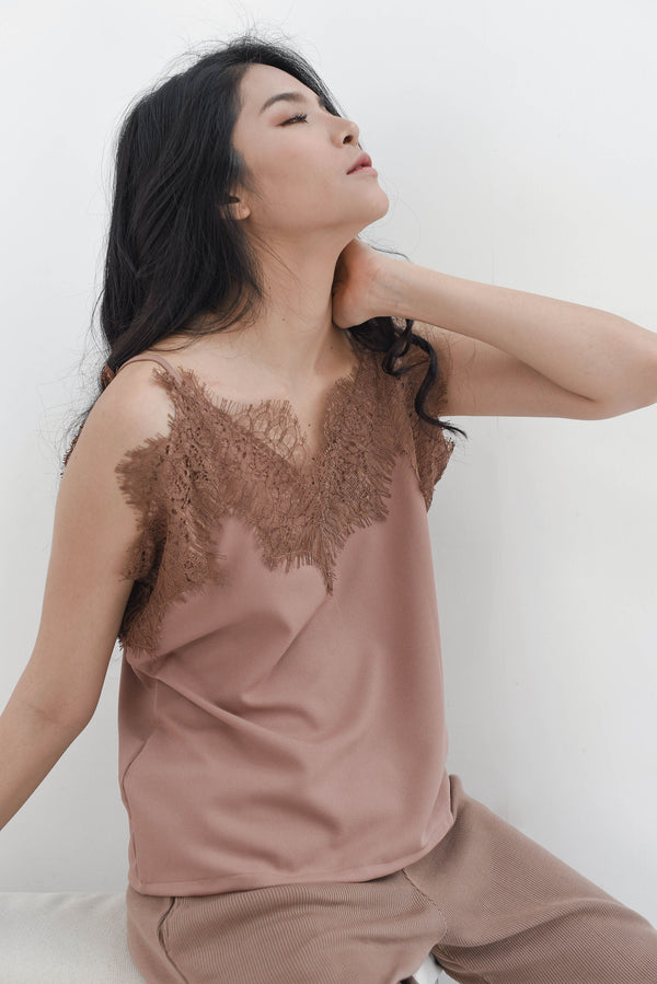 Lace Camisole in Copper