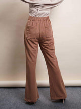 Oslo Cutbray Pants in Tawny Brown