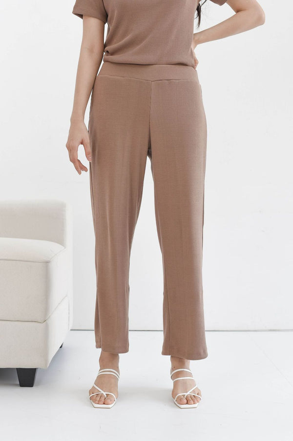 Home Rib Cullote Pants in Milo